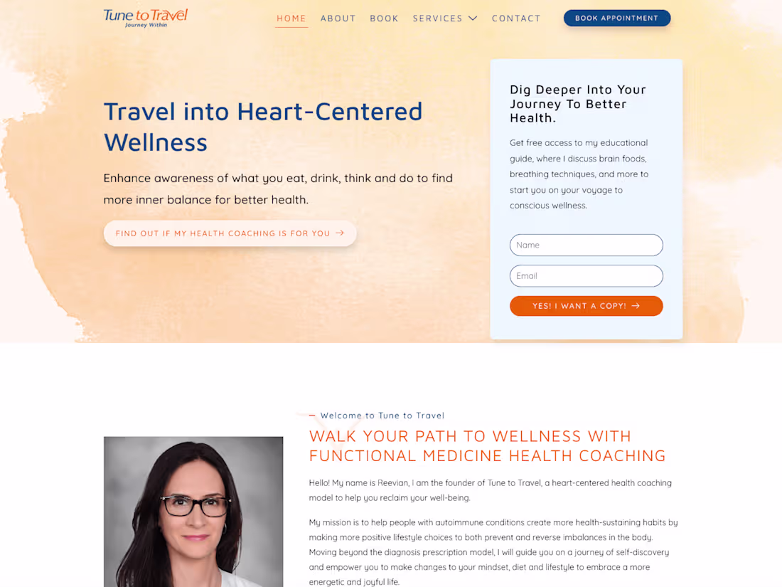 Cover image for Tune to Travel Health Coaching
