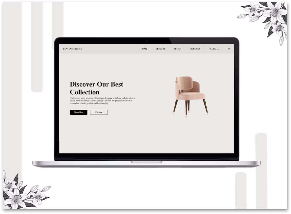 Cover image for LUW Furniture — Modern Furniture Website Experience