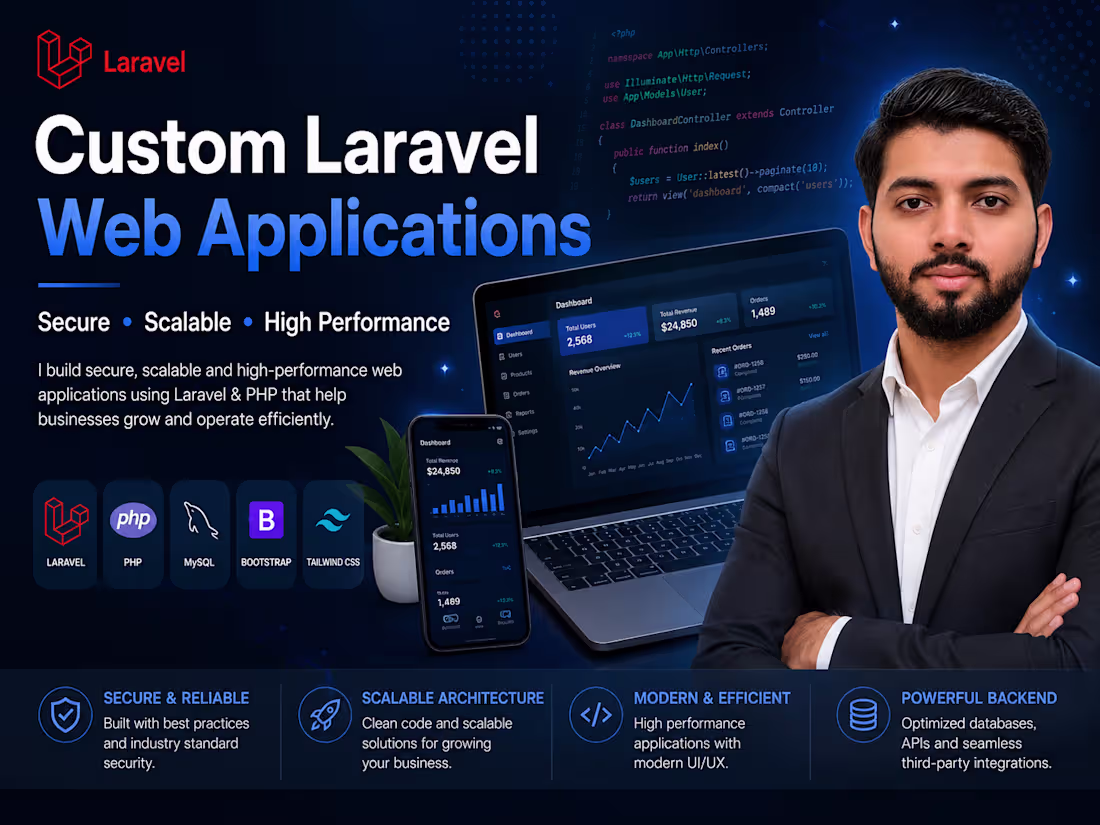 Cover image for Custom Laravel Web Application Development