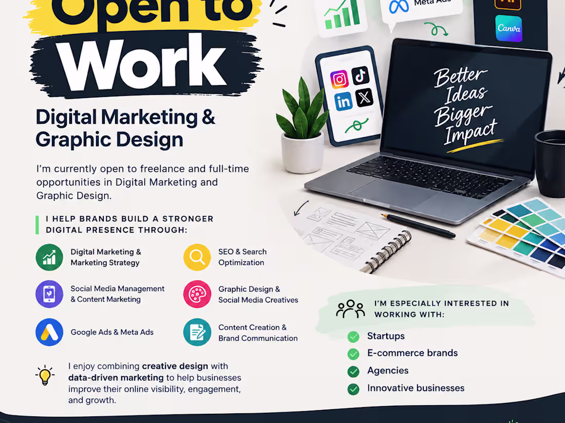 Cover image for 🚀 Open to Work |