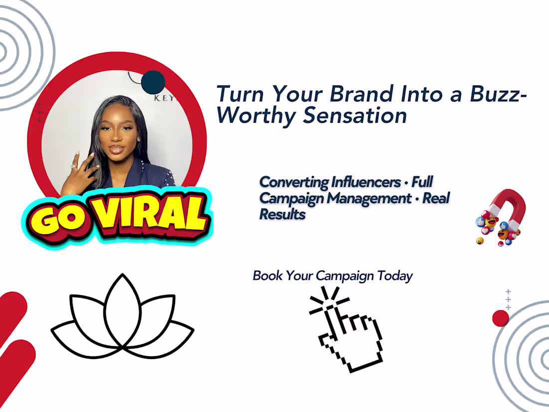 Cover image for Influencer and UGC  marketing campaign management for your Brand