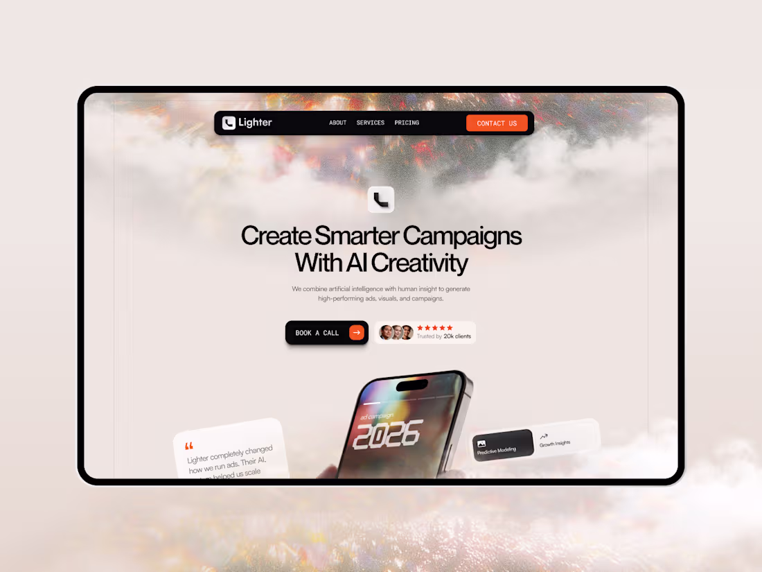Cover image for Lighter - AI Creative Agency: Creative Agency & Portfolio