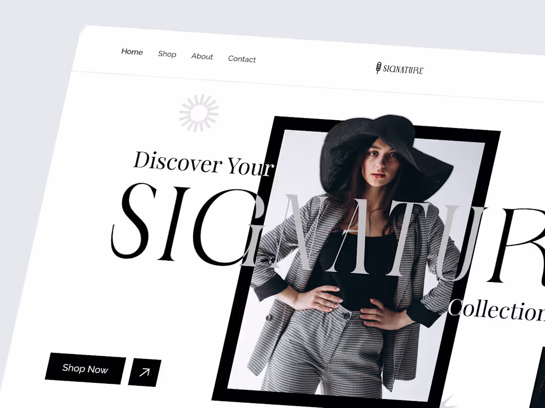 Cover image for Signature - Fashion Hero Section