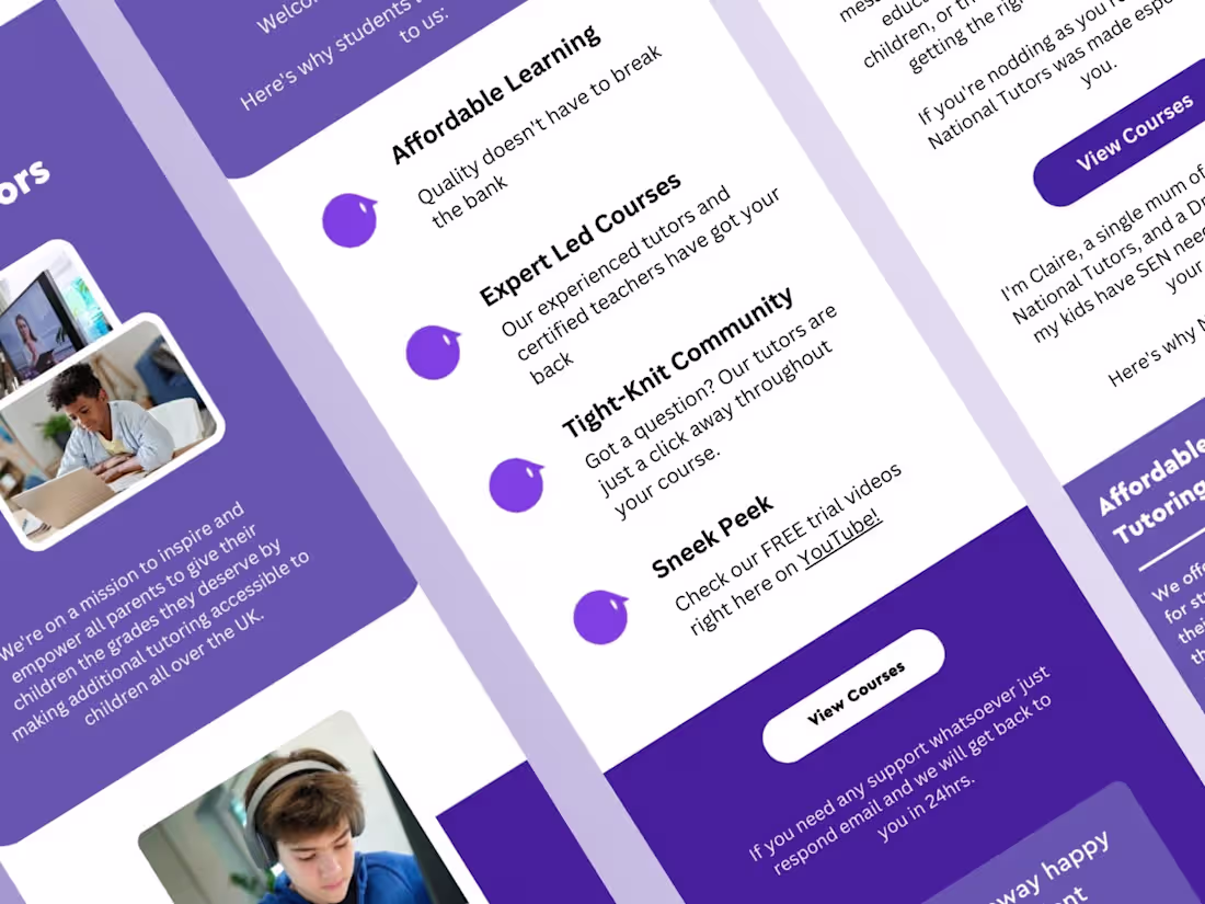 Cover image for Welcome Flow for Online Tutoring Brand