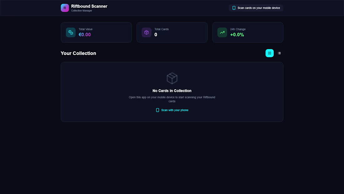 Cover image for Riftbound Scanner – AI-Powered Card