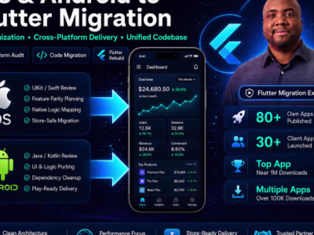 Cover image for Flutter Mobile Engineering: Build & Migration