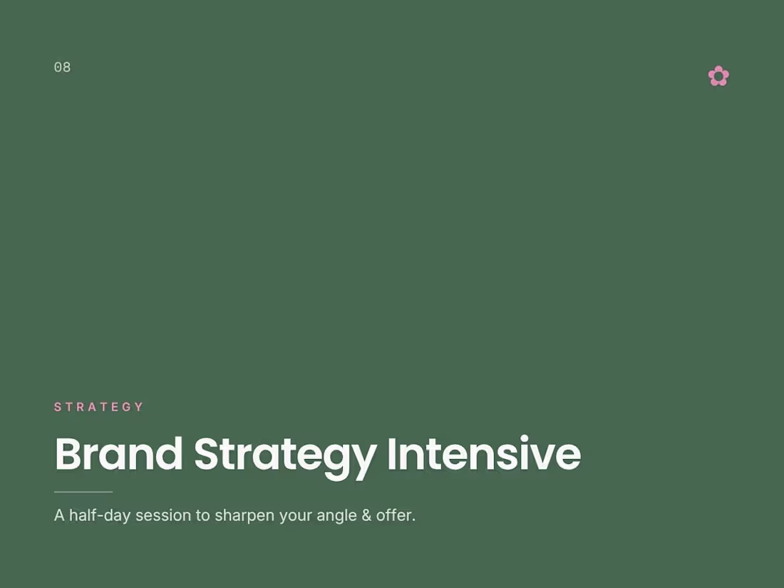 Cover image for Brand Strategy Intensive