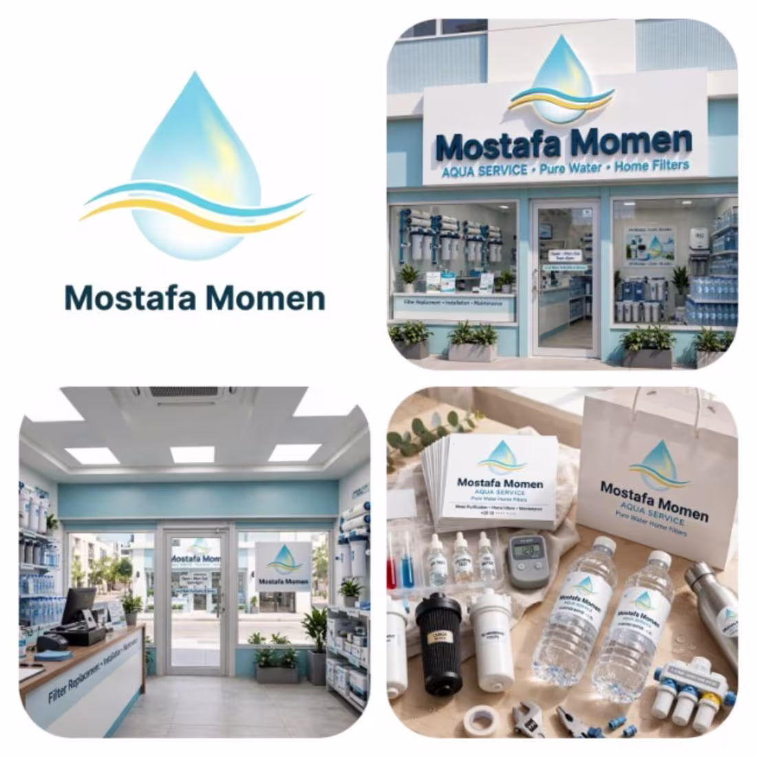 Cover image for Modern Minimalist Water Purification Agency Logo Design