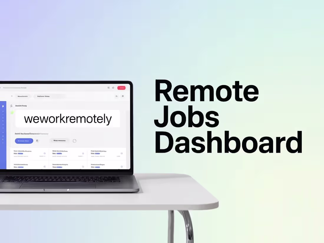 Cover image for WeWorkRemotely Remote Jobs Dashboard