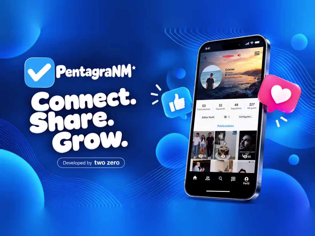 Cover image for Pentagranm: Social App with Short-Form Video and Live Streaming