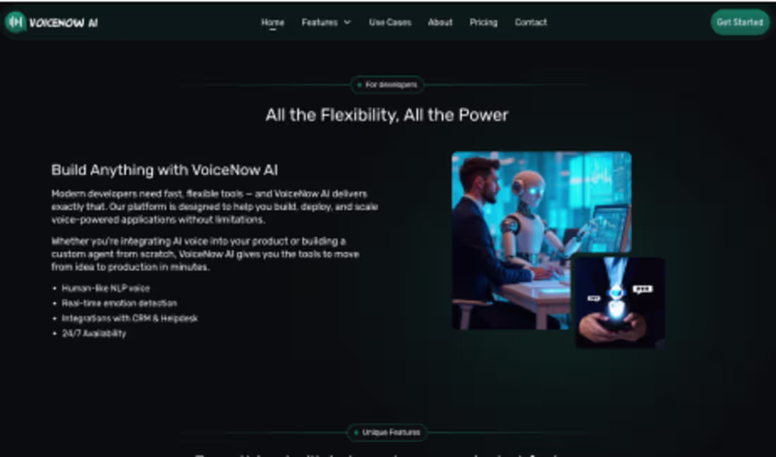 Cover image for VOICENOW AI is a custom