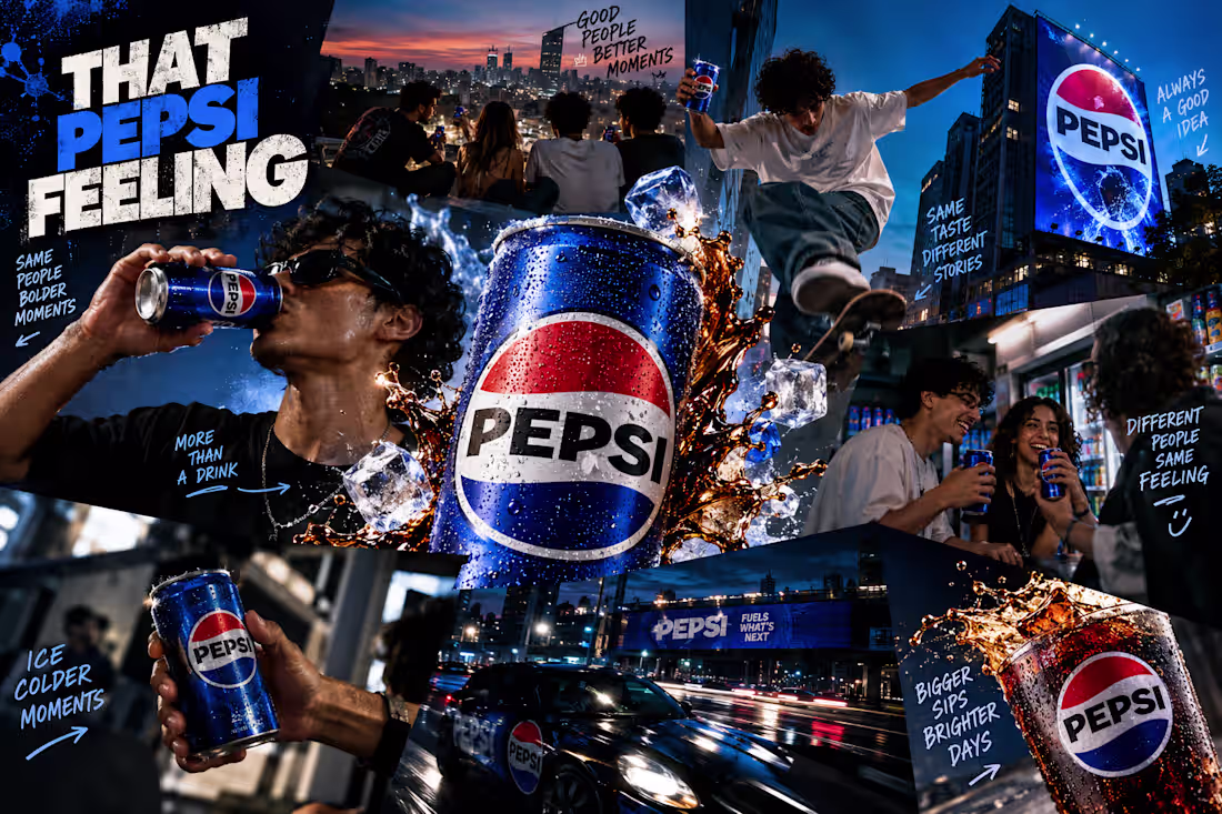 Cover image for A conceptual Pepsi advertising campaign