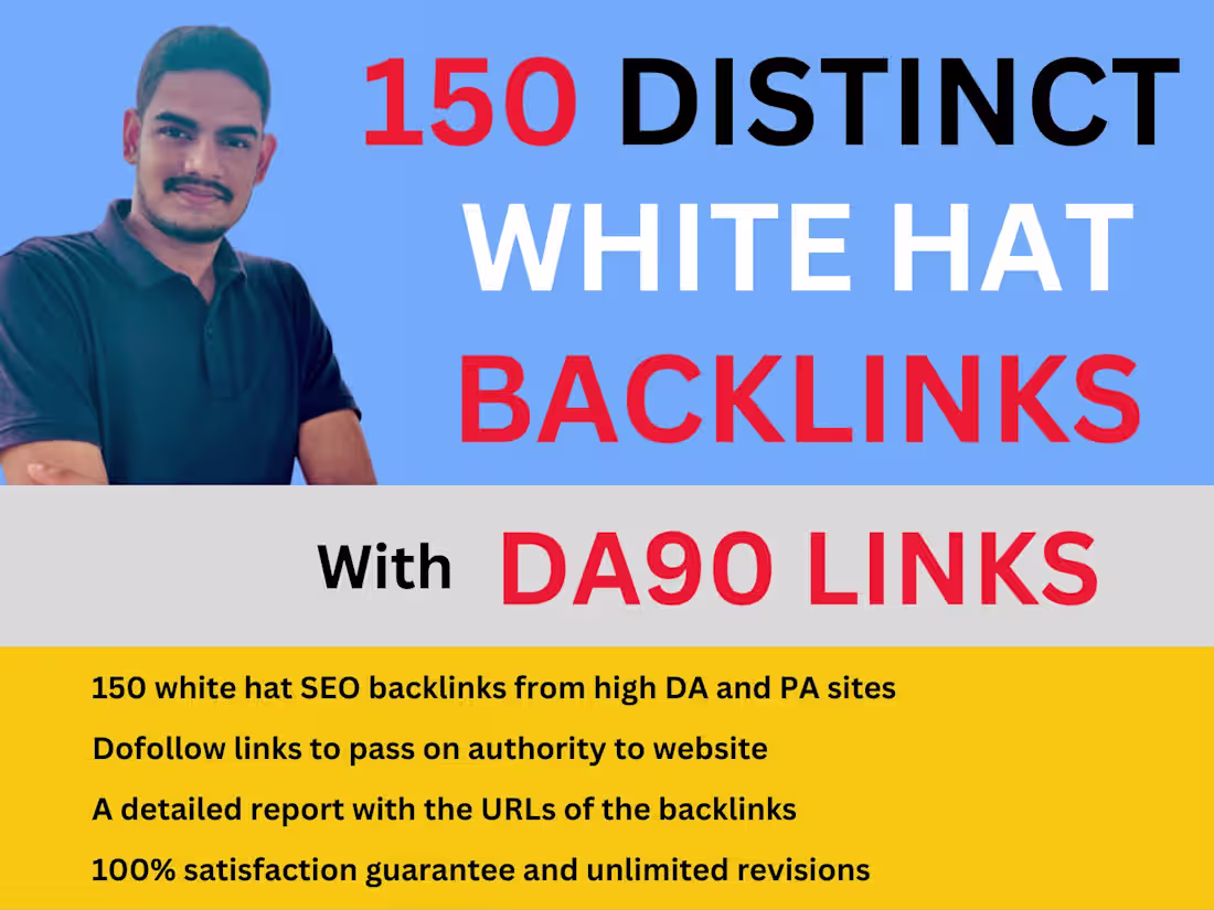 Cover image for High DA SEO backlinks for link building and google ranking