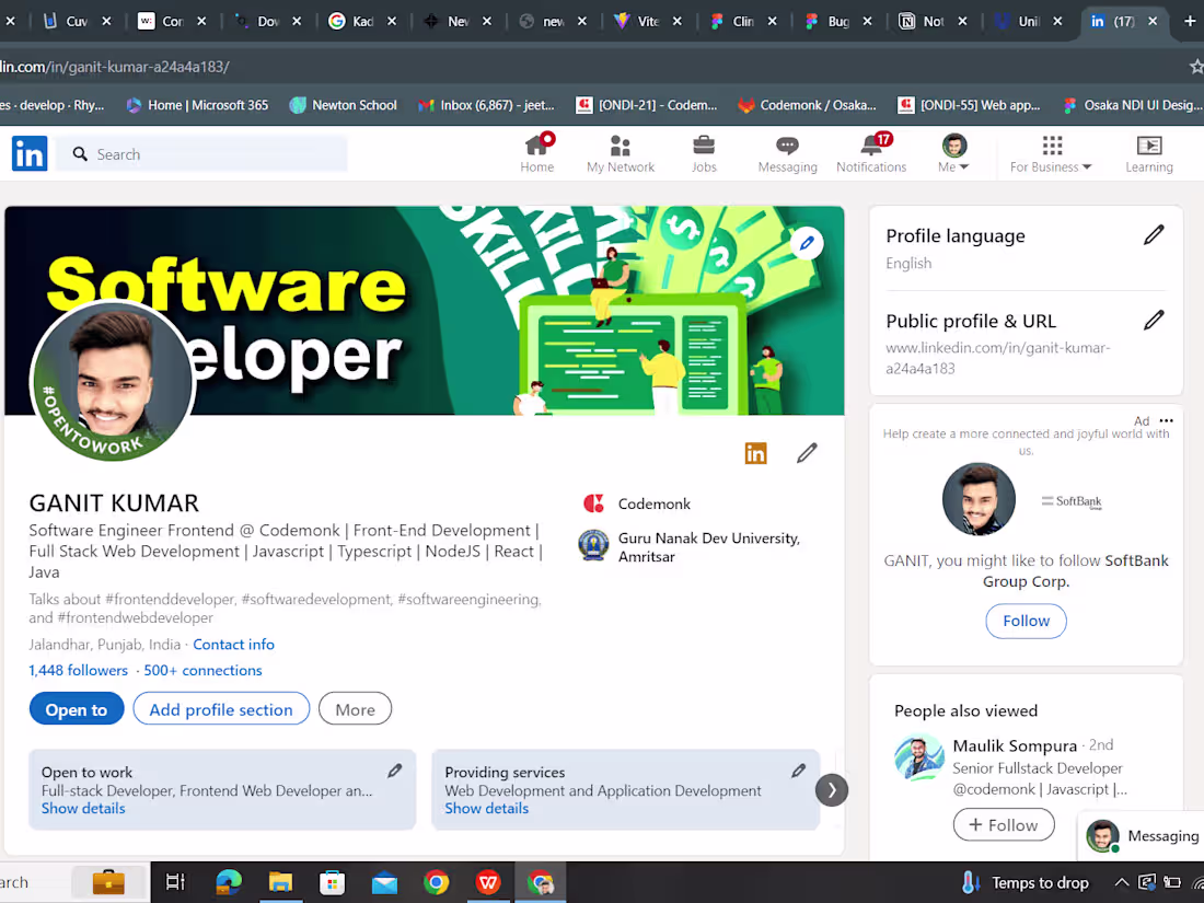 Cover image for website developer