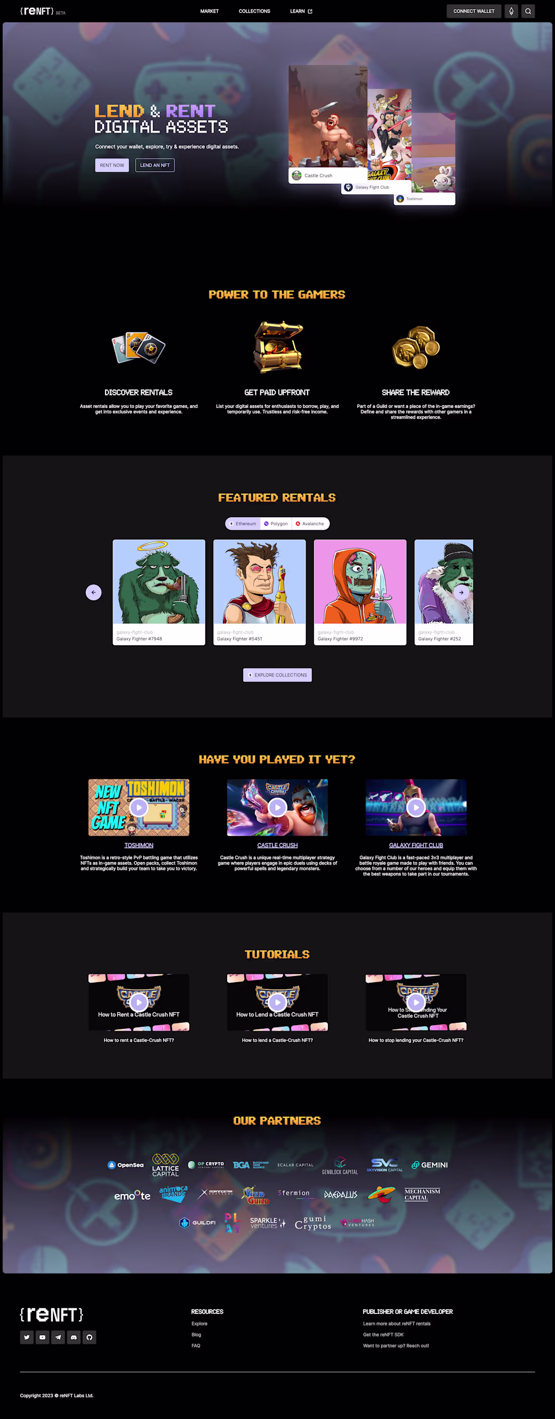 Cover image for reNFT Landing Page