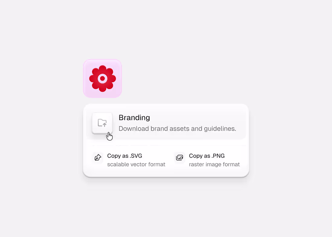 Cover image for branding actions popover menu
