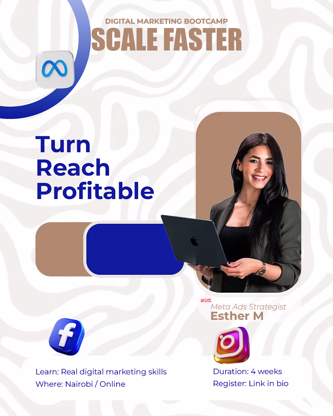 Cover image for Digital marketing Bootcamp flyer created