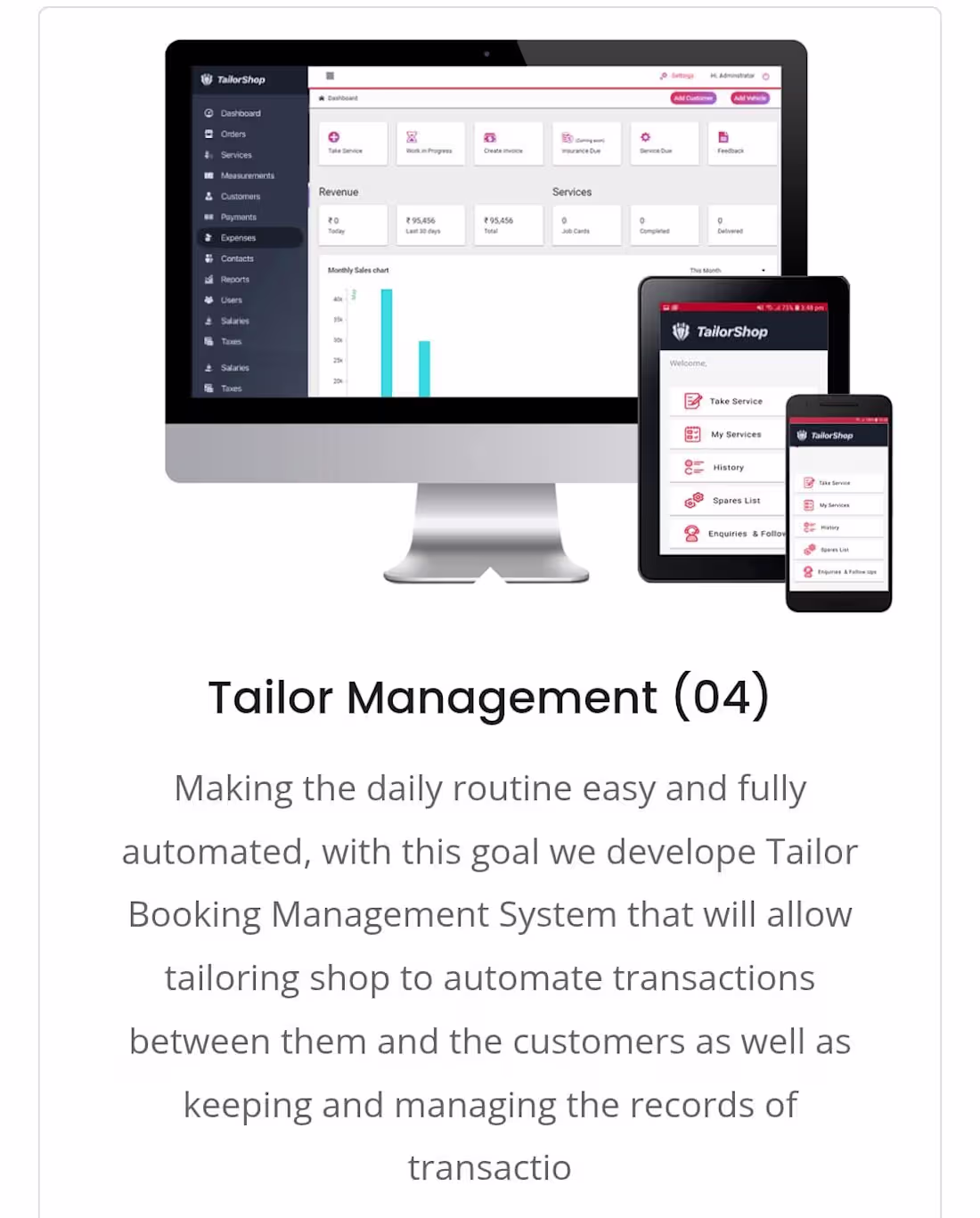 Cover image for 1. Tailor Management System