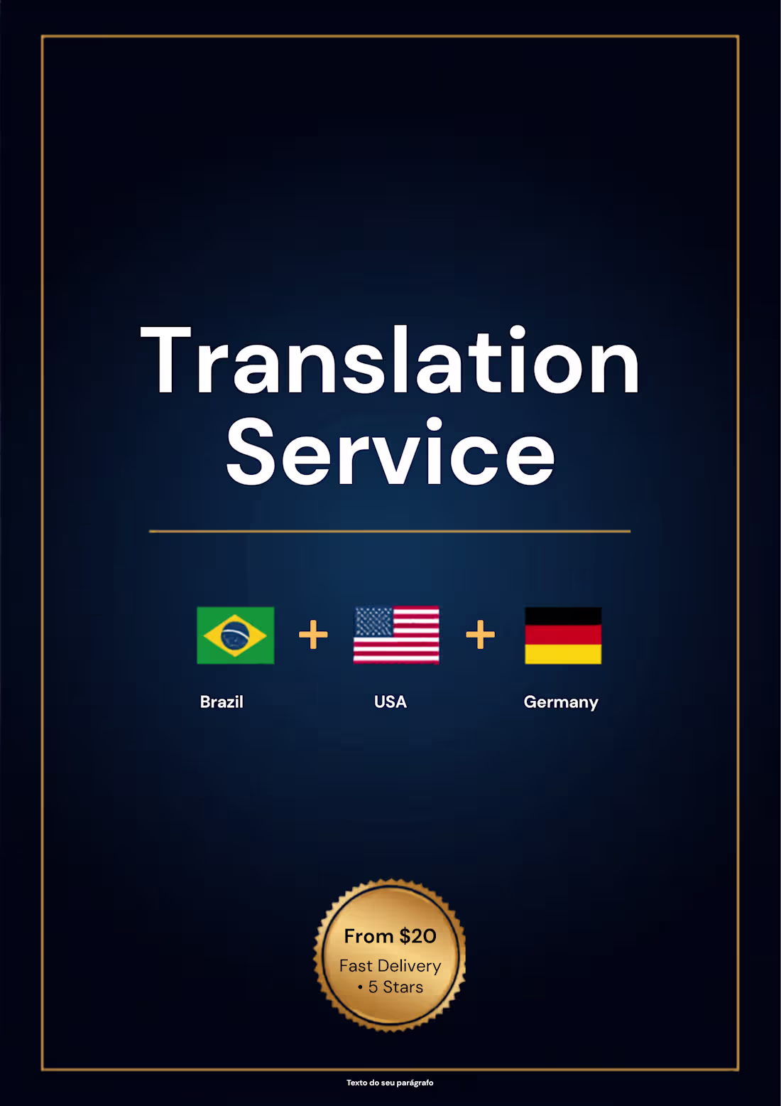 Cover image for Portuguese English German Translation — Fast Delivery