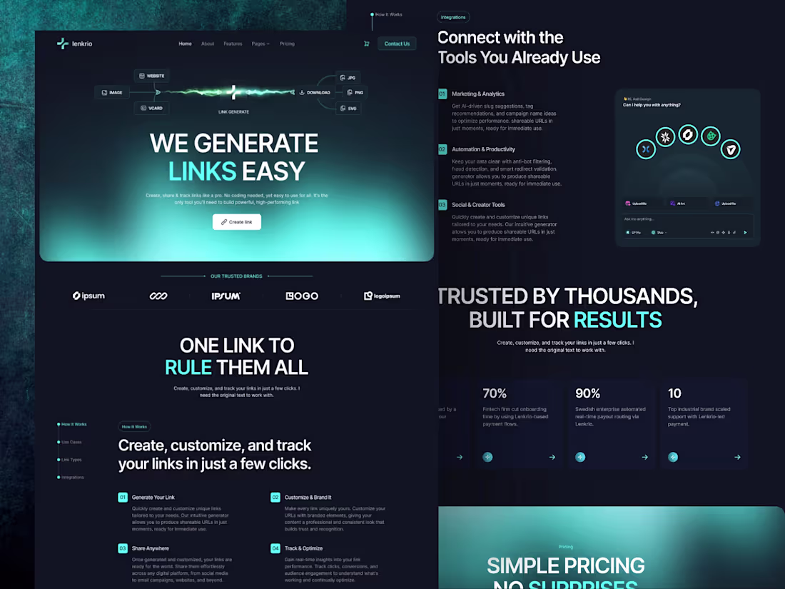 Cover image for Lenkrio — AI Startups & SaaS Template