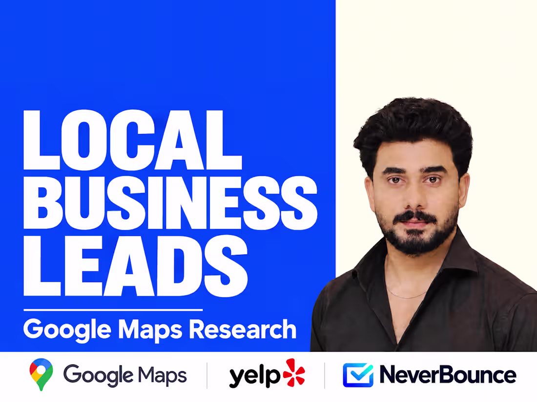 Cover image for I will do google maps scraping and build targeted lead lists