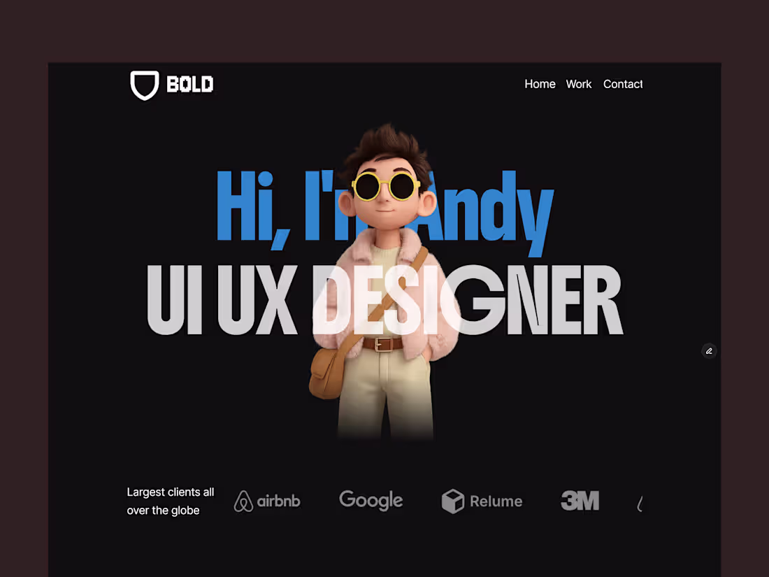 Cover image for BOLD — Creative Agency Portfolio & Landing Page