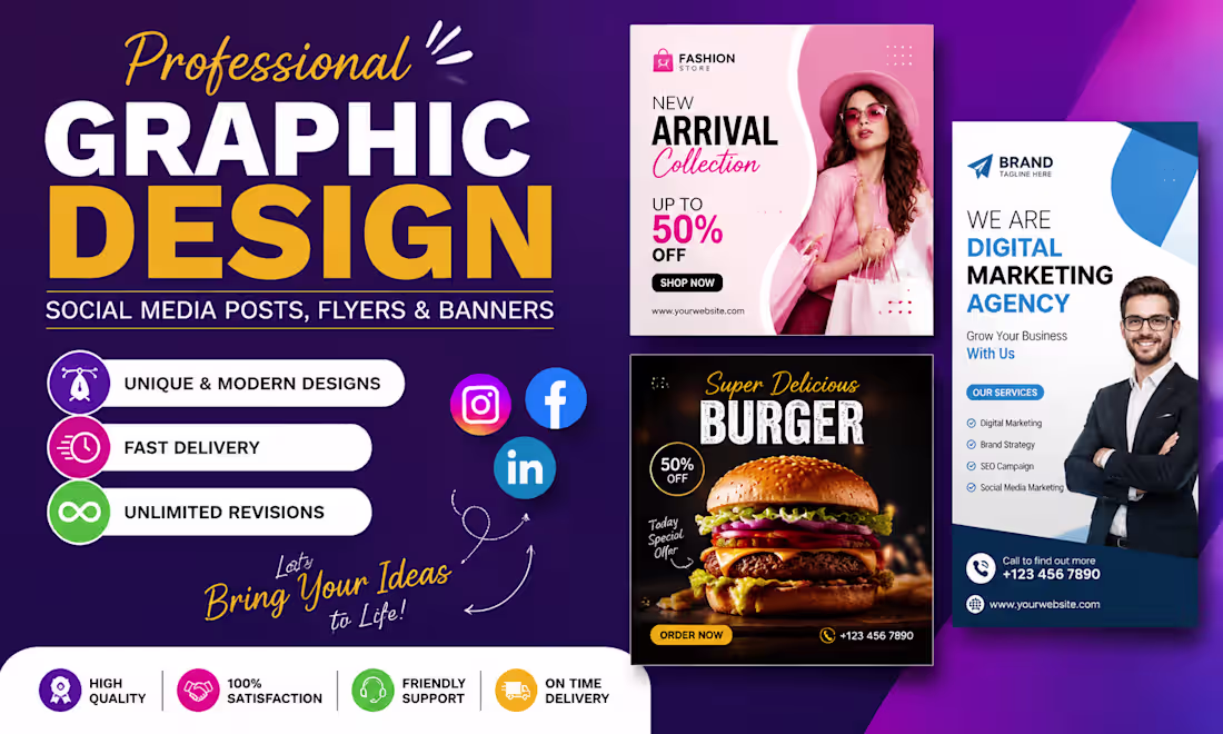 Cover image for Professional Graphic Design – Social