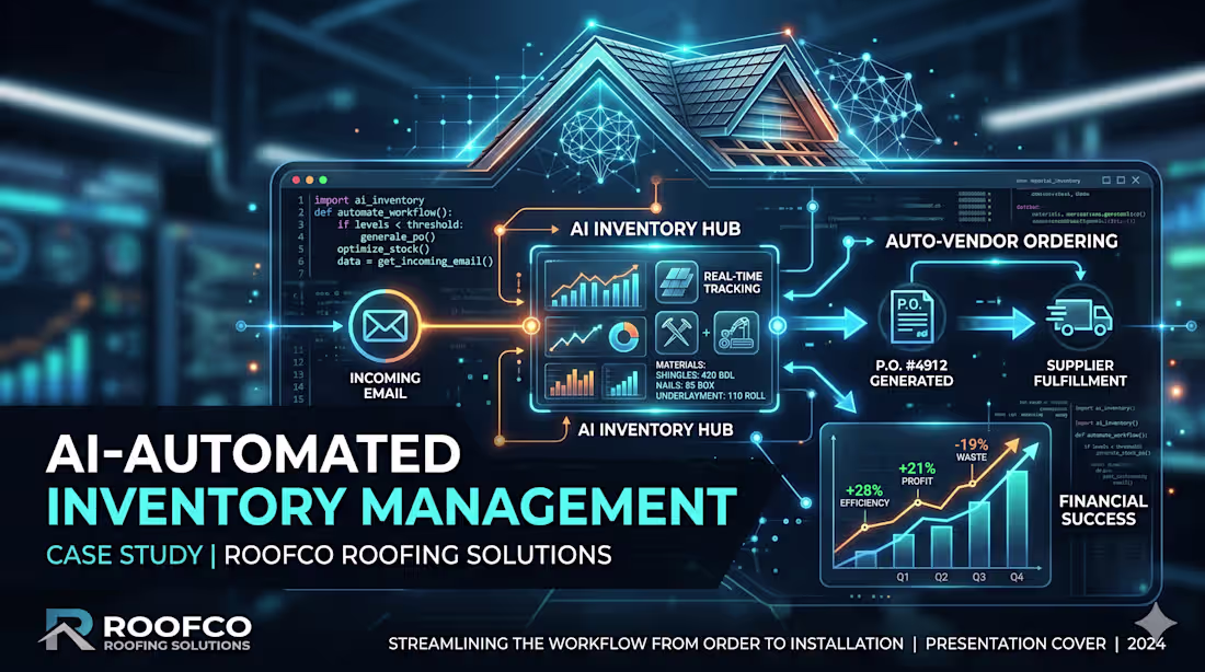 Cover image for How a Roofing Company Eliminated $70K/Year in Manual Operations