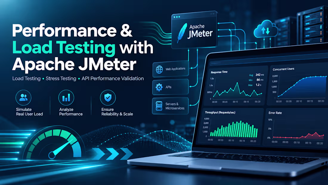 Cover image for Performance & Load Testing with Apache JMeter