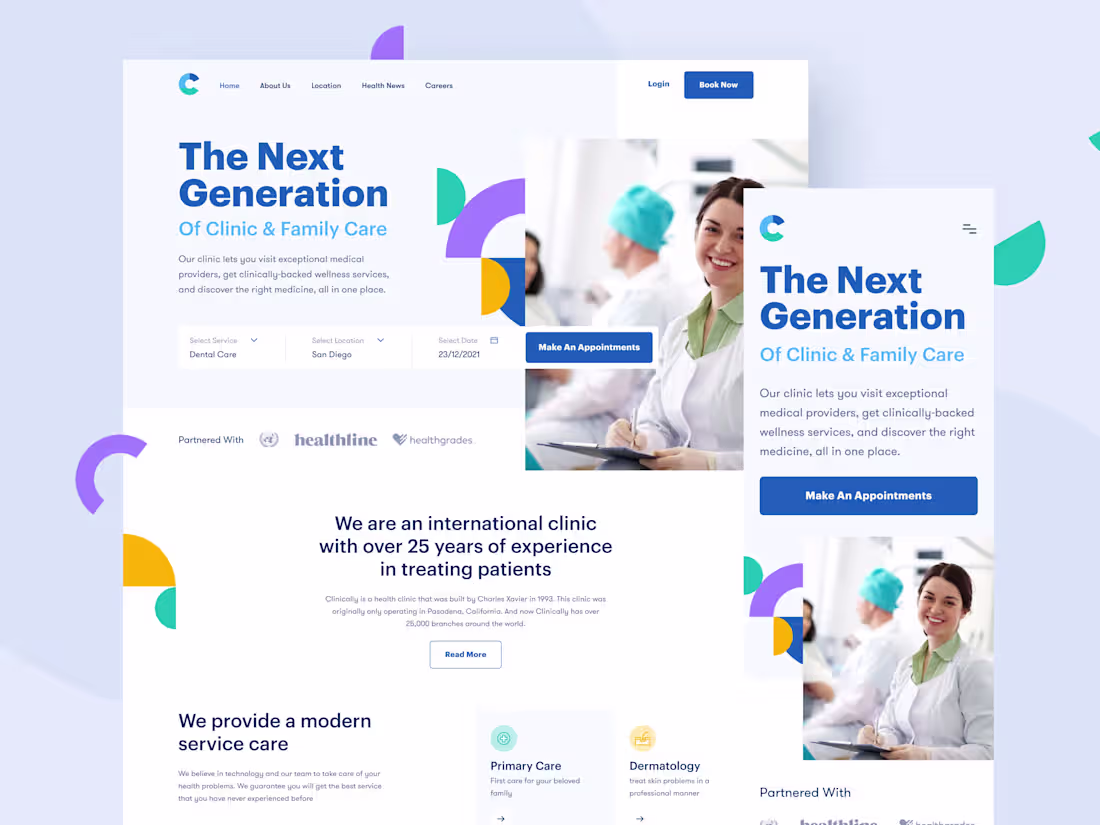Cover image for Clinically – Modern Healthcare & Clinic Web Design