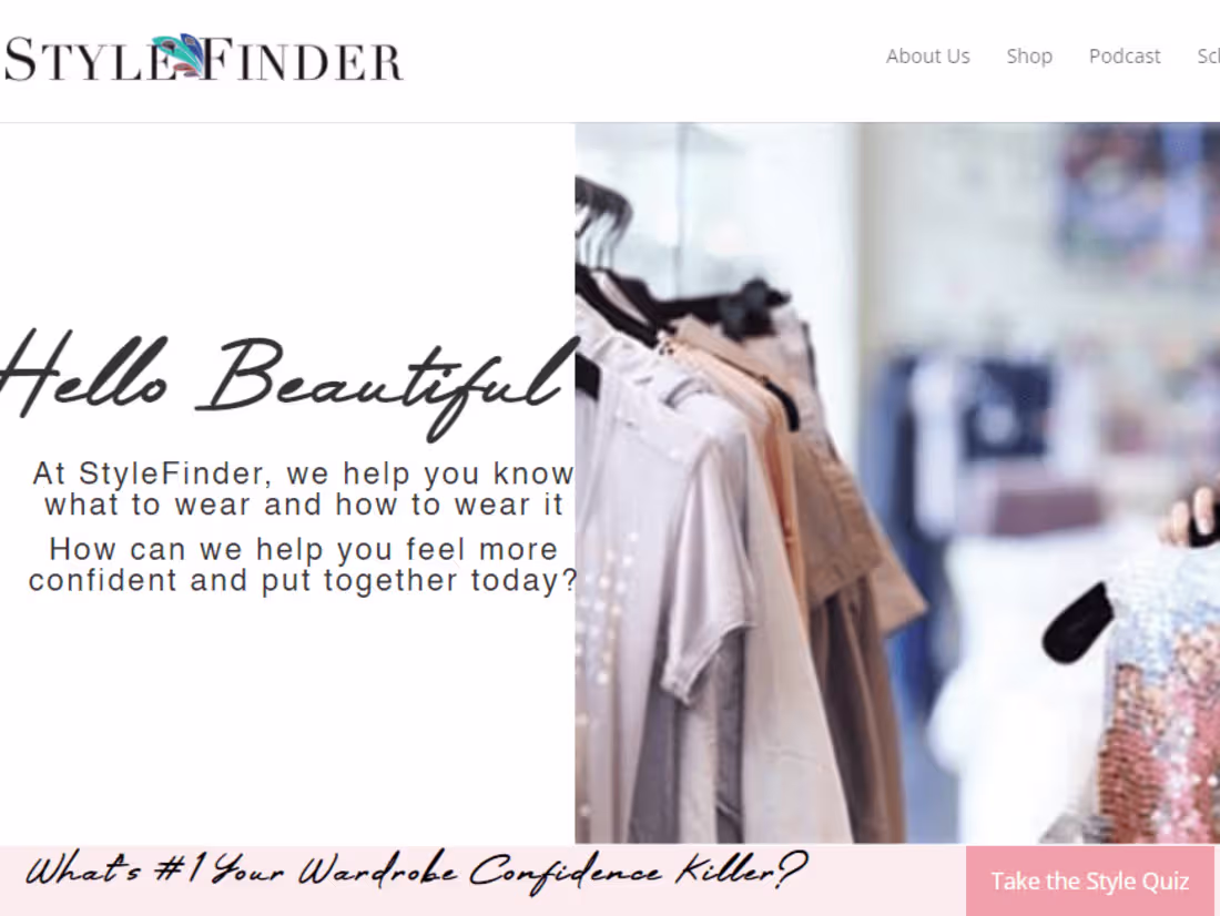 Cover image for Stylefinderid a DiVi Builder brand website