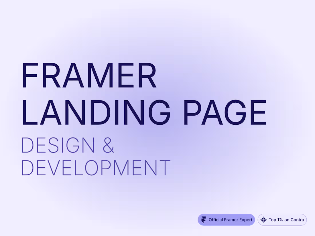 Cover image for 🪄 High-Converting Framer Landing Page