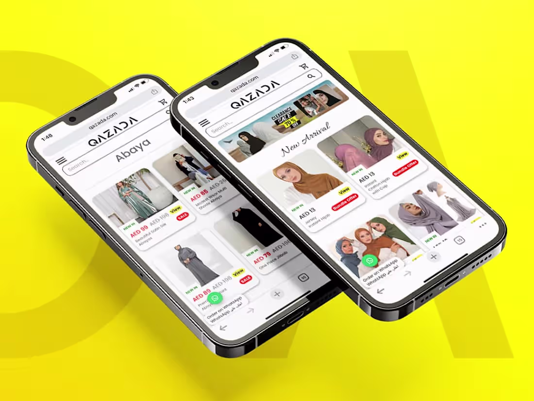 Cover image for Qazada | Ecommerce Website UI/UX Design :: Behance