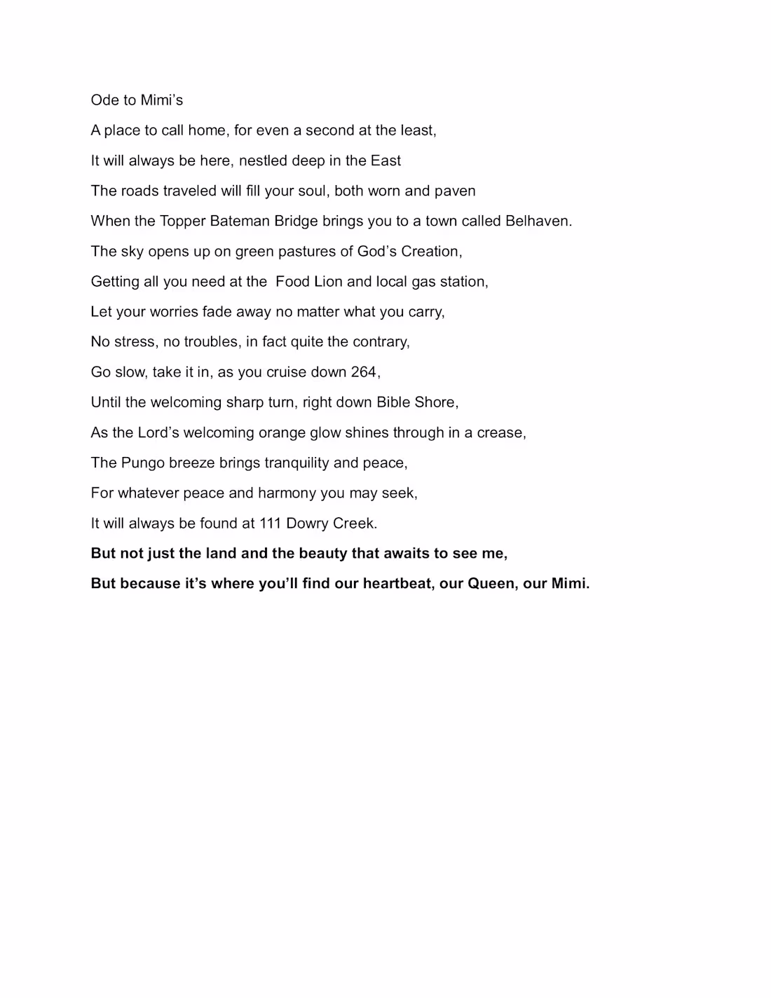 Cover image for Poem for Grandmother