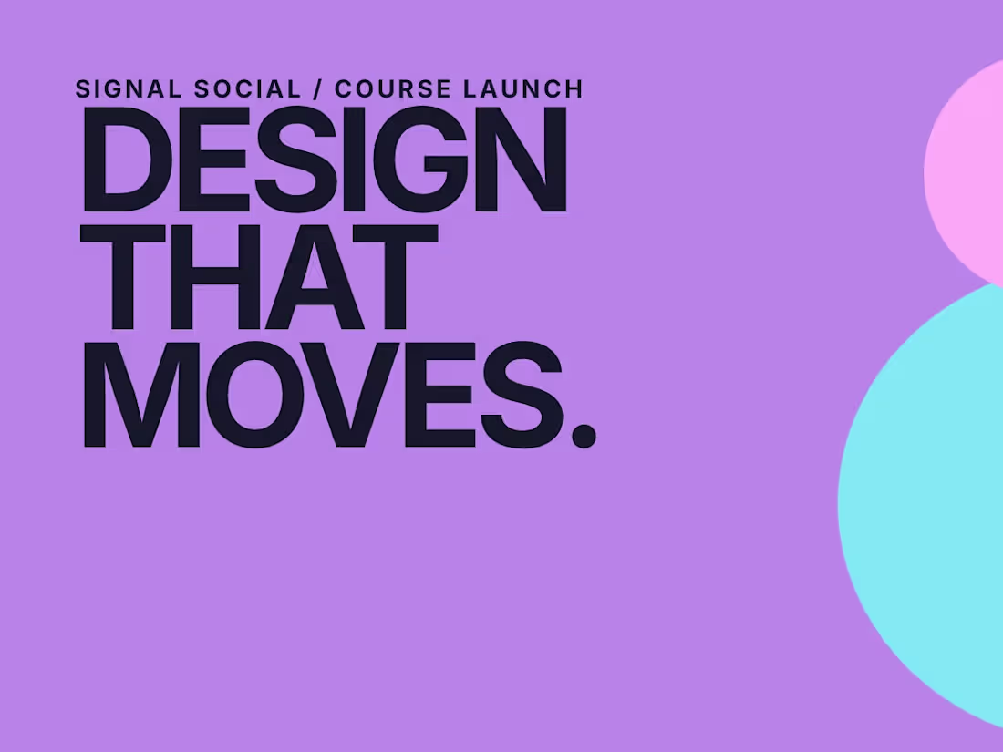 Cover image for Signal Social / Graphic Design