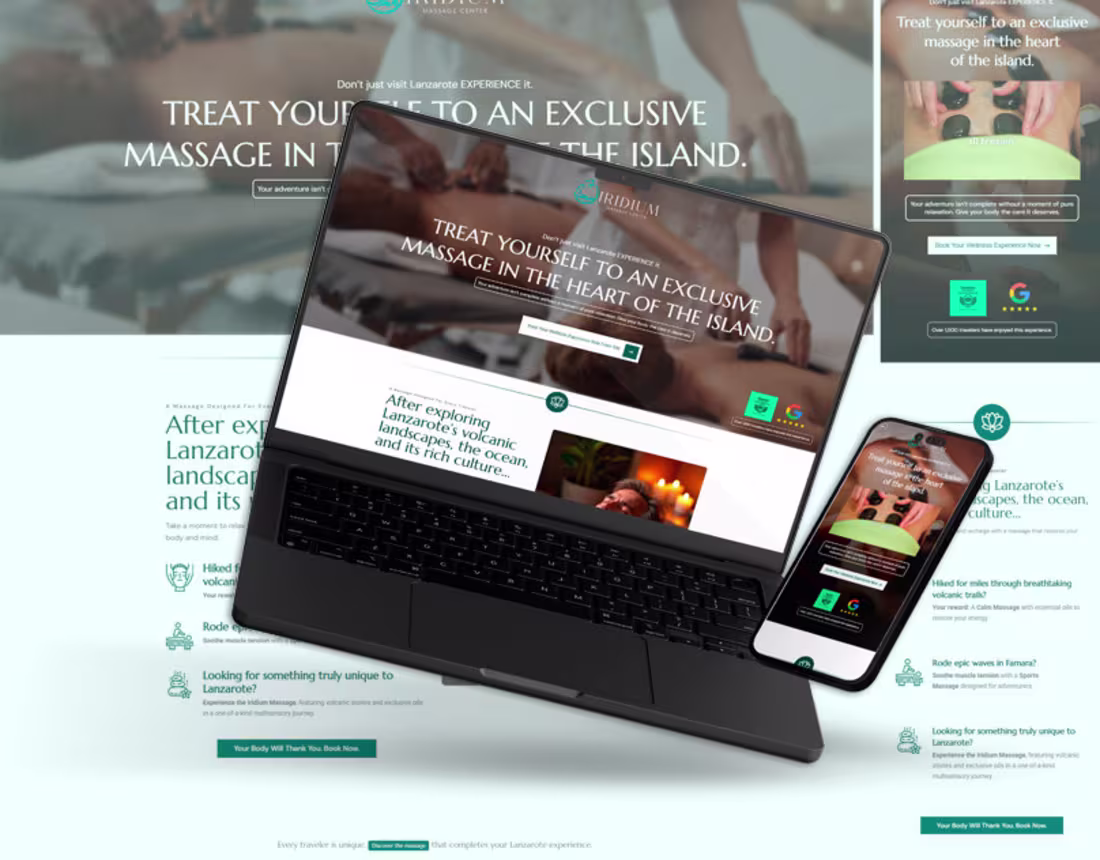 Cover image for Redesing - Landing Page - Iridium Massage