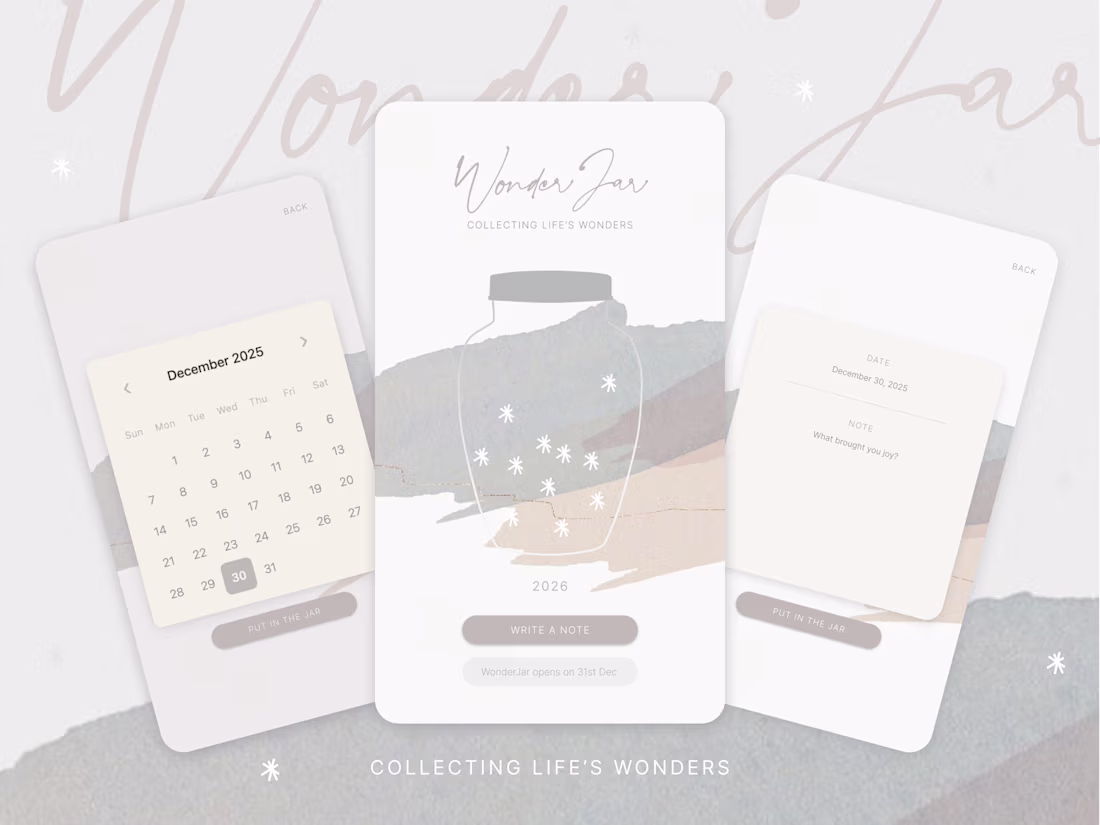 Cover image for Here's my 2025 holiday project, the WonderJar app 🤍 Through...