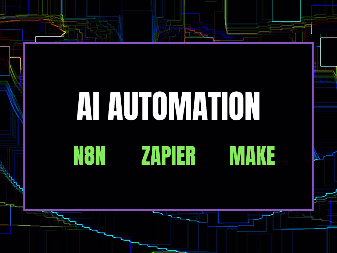 Cover image for AI Workflow Automation — n8n & Zapier Integration for Business