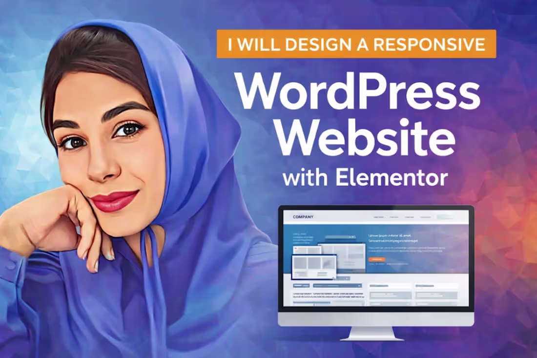 Cover image for I will design a responsive WordPress website with Elementor