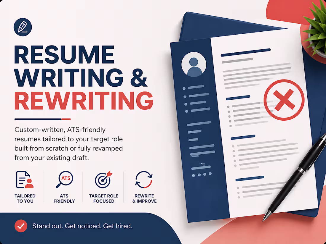 Cover image for Resume Writing & Rewriting