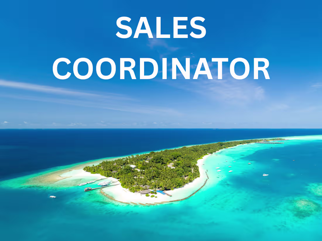 Cover image for Sales Coordinator for Kuramathi Maldives
