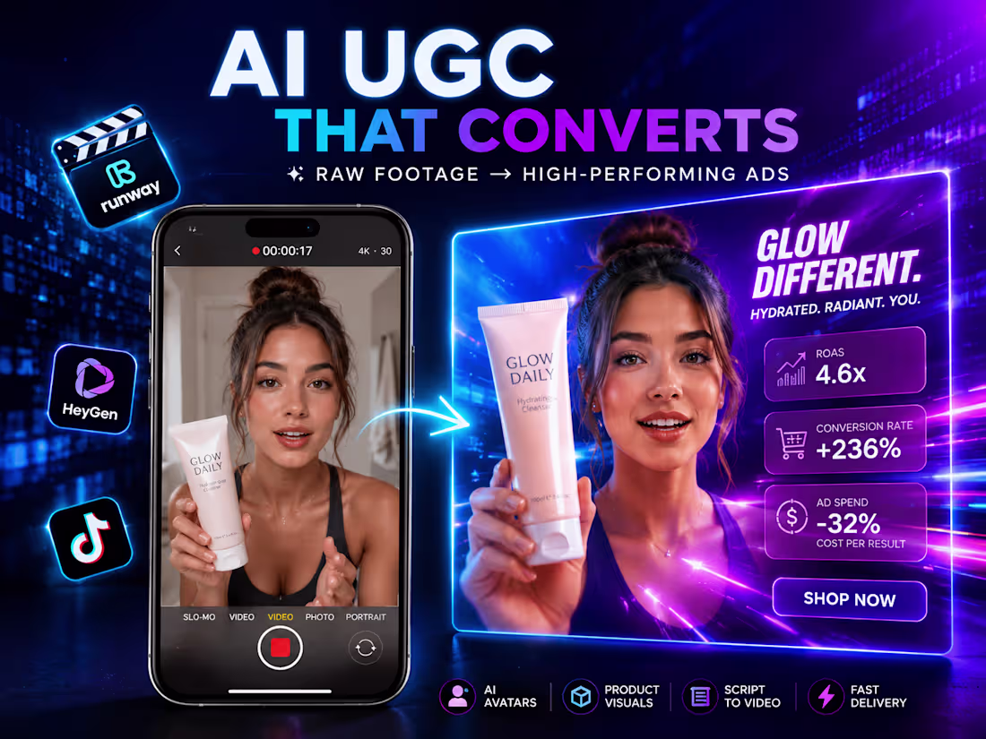 Cover image for AI-Generated UGC and Product Videos for High Converting Ads