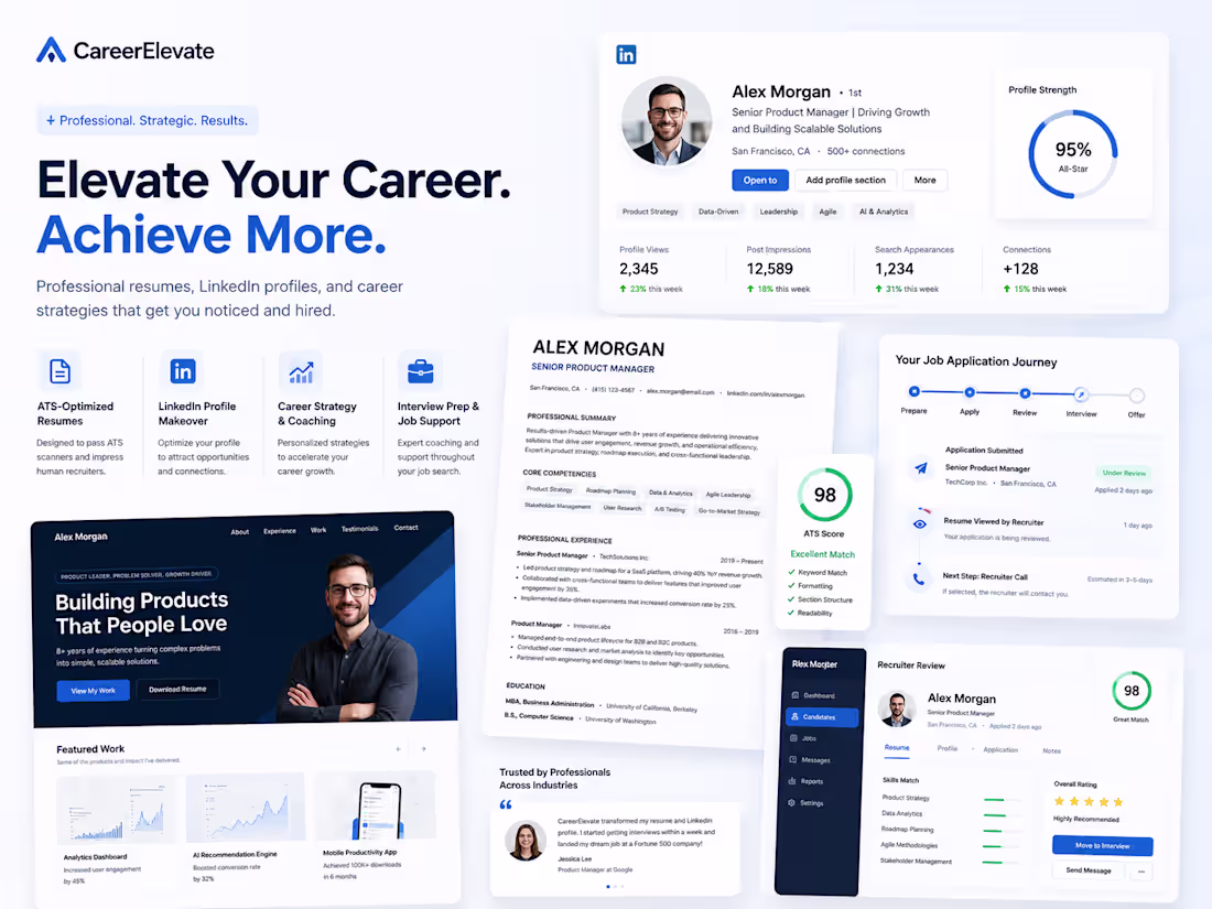 Cover image for I will optimize your resume, LinkedIn, and portfolio for tech jo