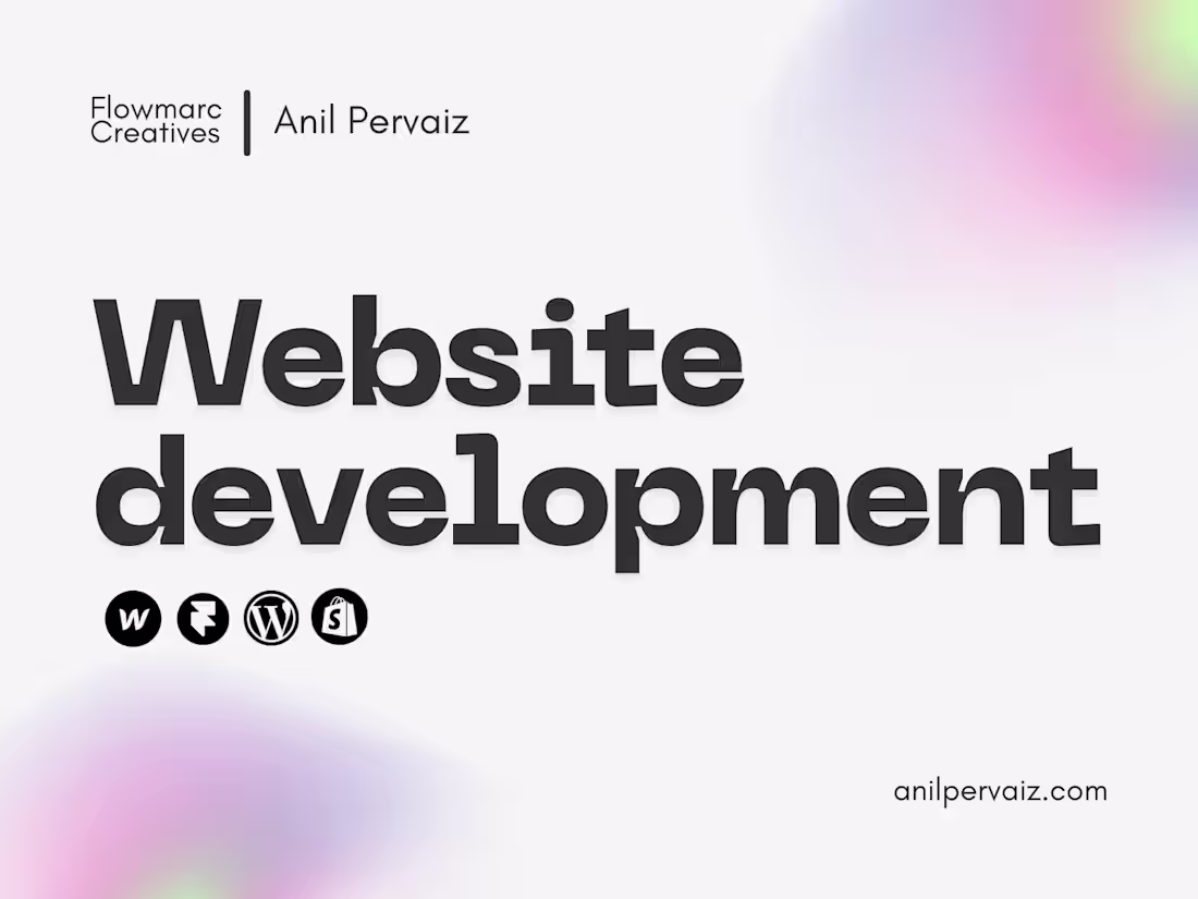 Cover image for Website Development – Webflow, WordPress, Shopify & Framer
