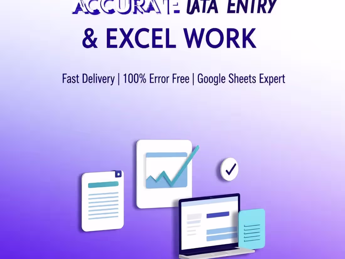 Cover image for I completed accurate data entry