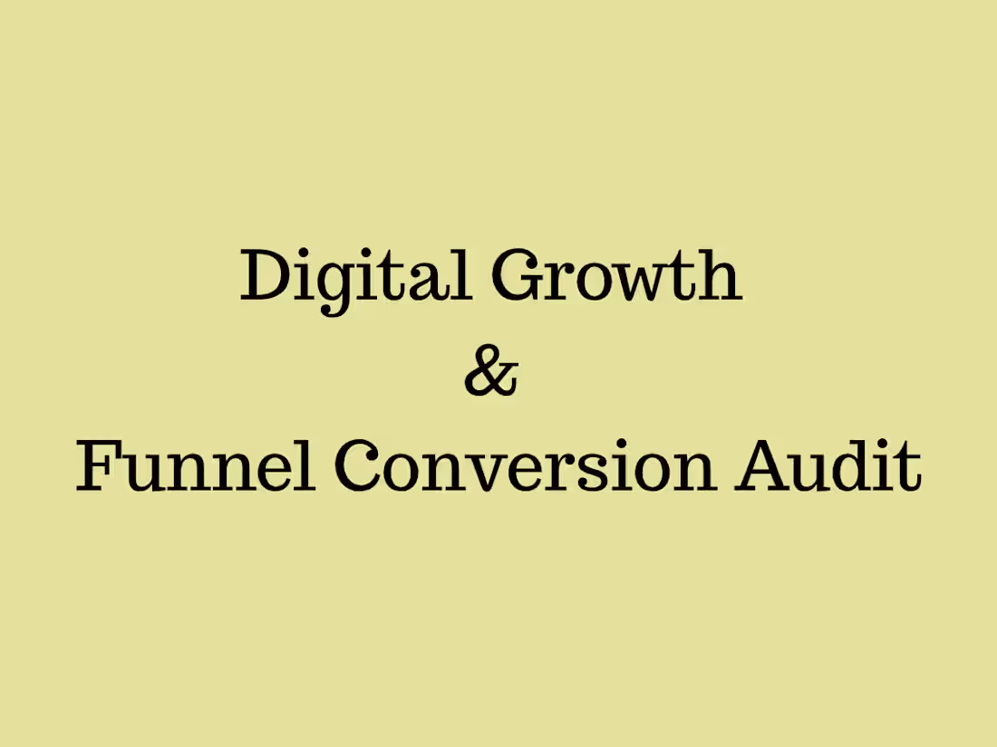 Cover image for Digital Growth & Funnel Conversion Audit