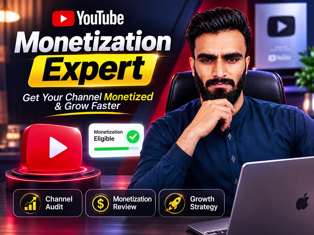 Cover image for I Will Monetize Your YouTube Channel Organically