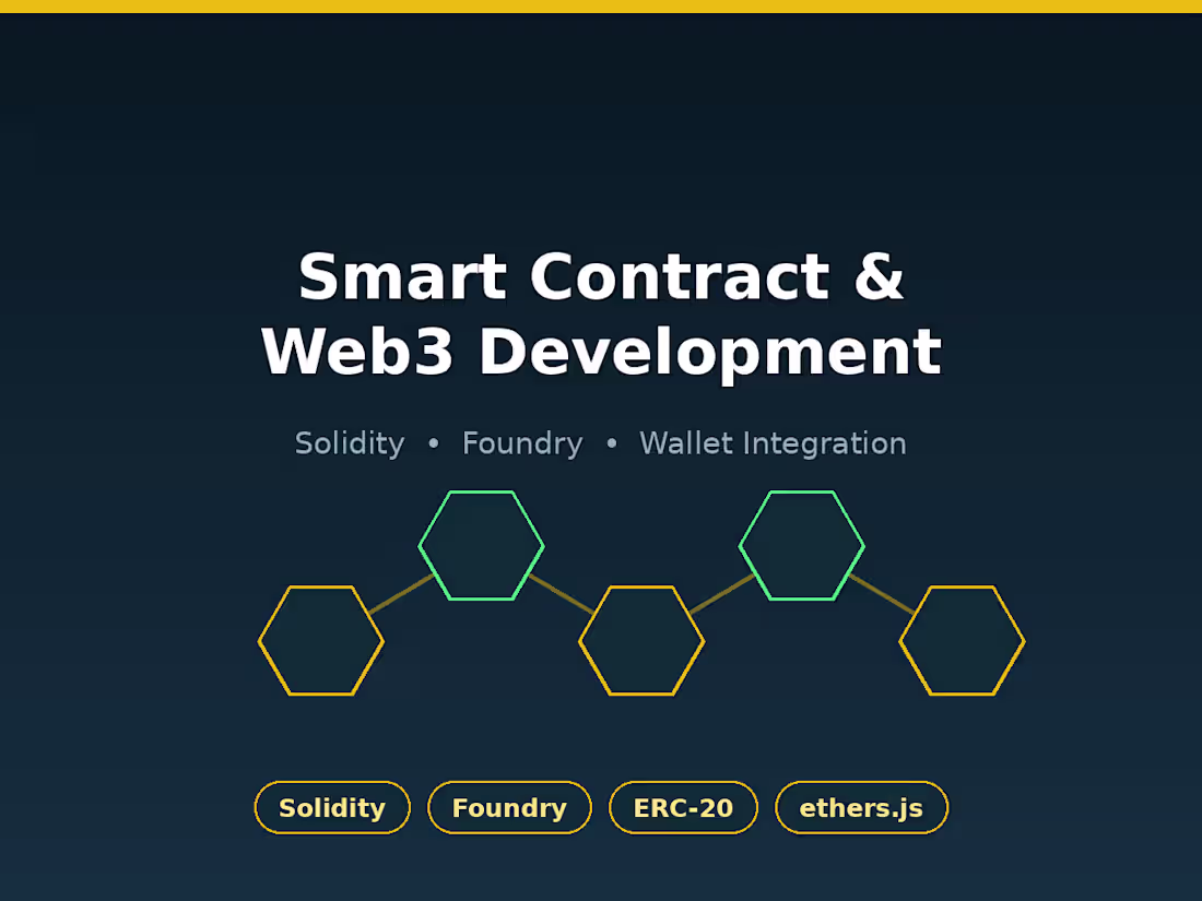 Cover image for Smart Contract & Web3 Application Development