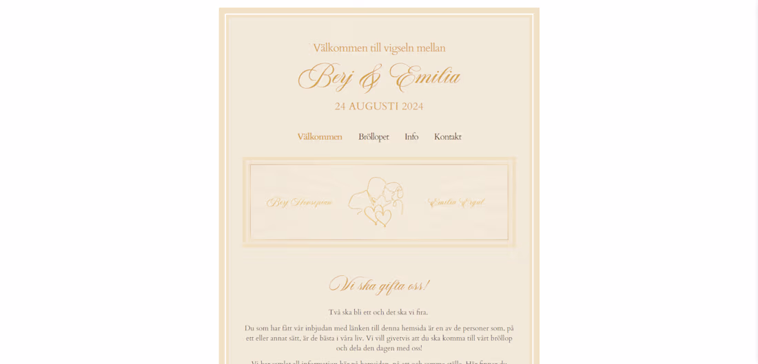 Cover image for Wedding Website of Berj & Emilia