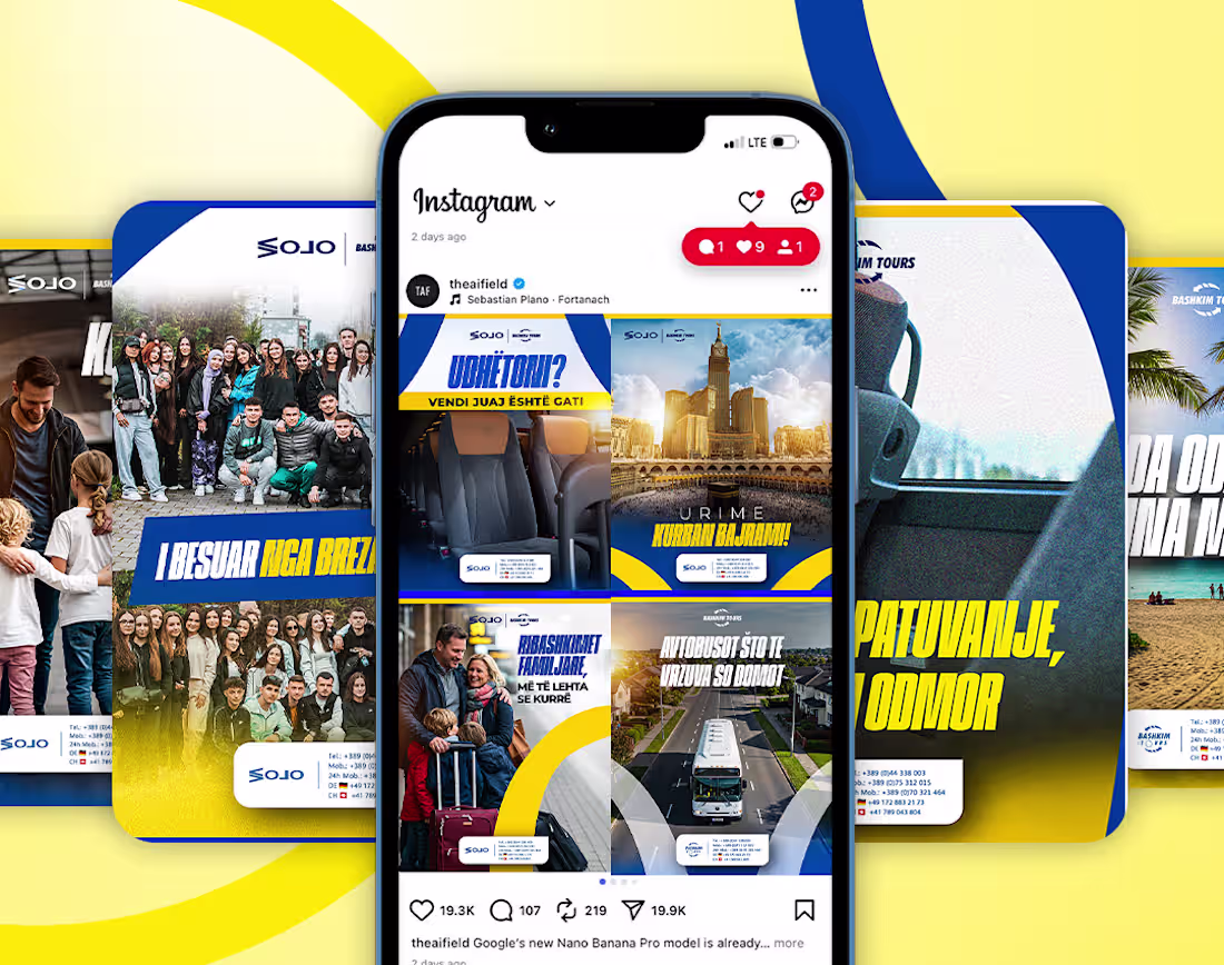 Cover image for Social Carousels for Macedonian Travel Brand